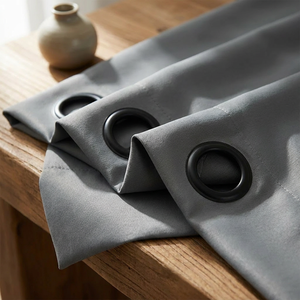 Modern Blackout Curtains, 2-Panel Set — detail