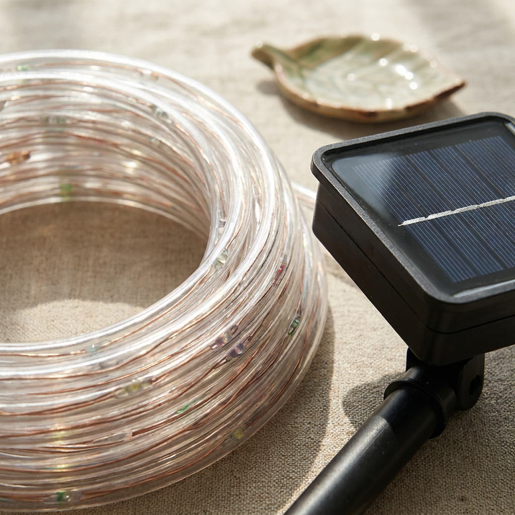 Solar LED Fairy String Lights, Garden Edition — detail