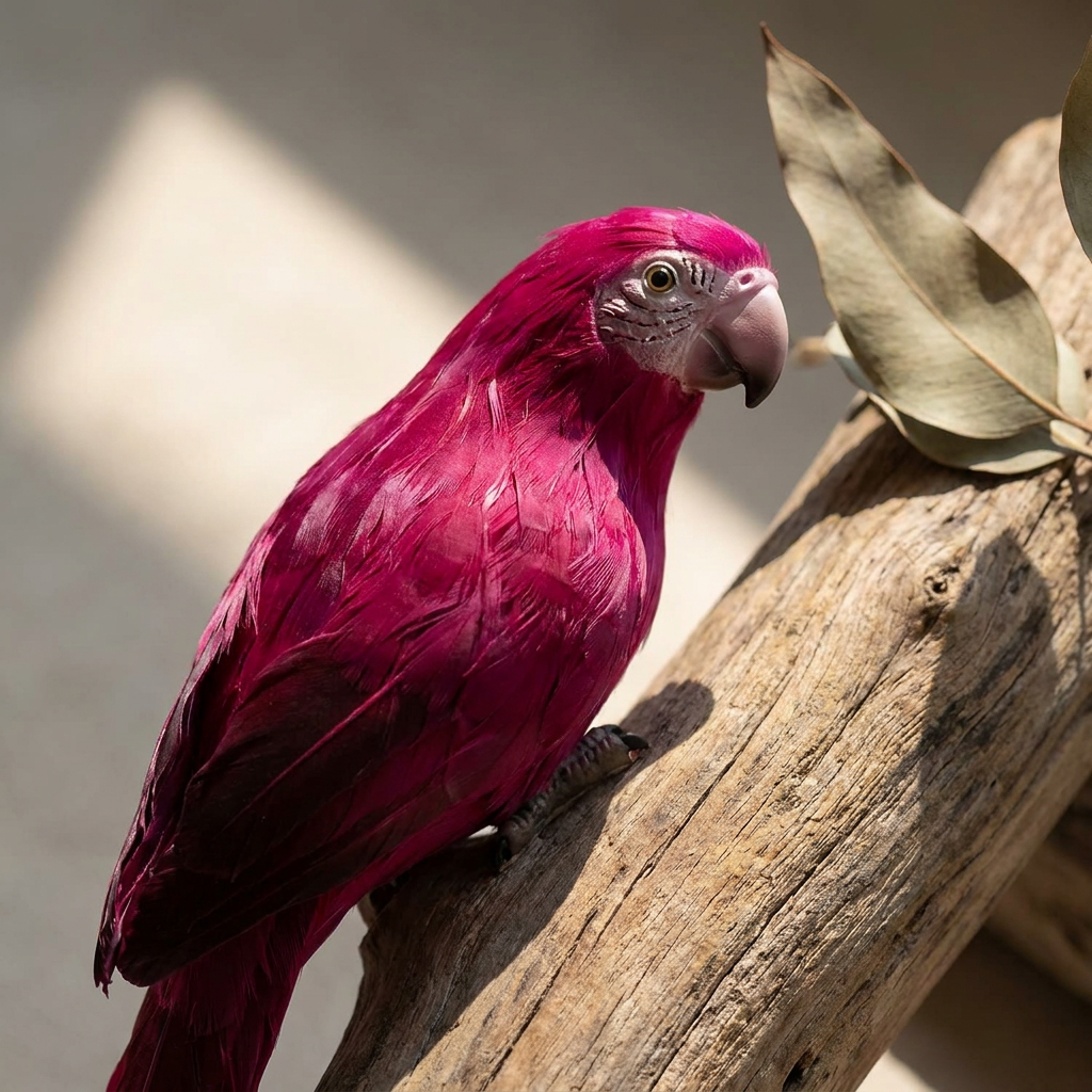 Parrot Garden Figurine, Outdoor Decor Edition — detail